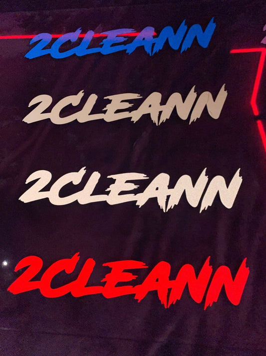 JUMBO Reflective 2Cleann Stickers
